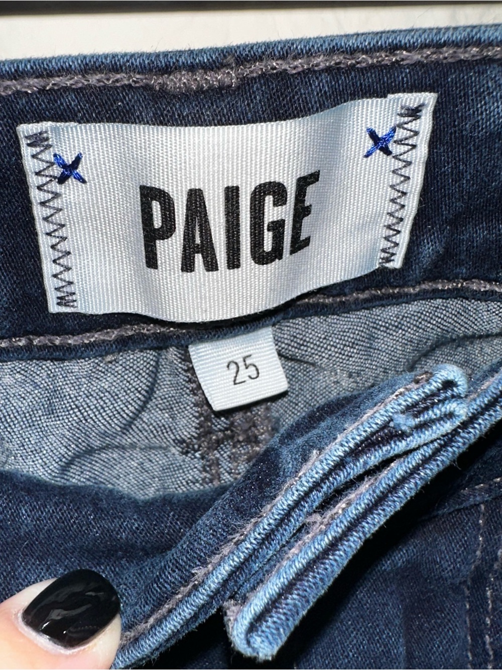 PAIGE Dark Blue Denim Jeans - Classic‎ Indigo